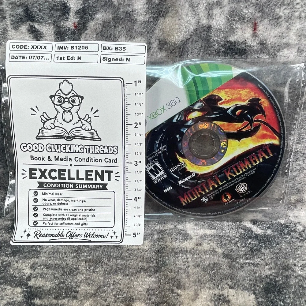 Mortal Kombat 9 Xbox 360 WB Games 2011 Fighting Game Disc Only